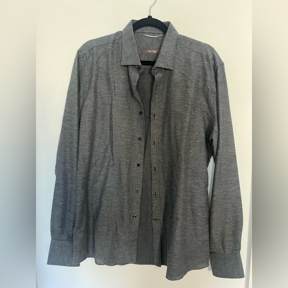 Paul Taylor men's extra fine cotton button down shirt in size 16.5/42